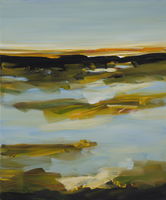 Blick auf Moorlandschaft I, Acryl auf Leinwand, 60 x 50 cm, 2019