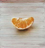 Clementine, Mischtechnik auf Holz, 92 x 86 cm