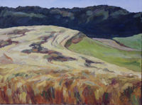 Vor Getreidefeld, Öl auf Leinwand, 95 x 70 cm