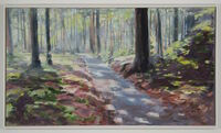 Werner Heinze, "Waldstück" , ÖL auf Leinwand, 90x160 cm, 2026