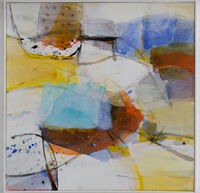 Greet Helsen, "Berglicht", Acryl auf Leinwand, 60x60 cm