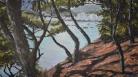Werner Heinze, "Bahia" , ÖL auf Leinwand, 90x160 cm