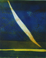 Sternenregatta, Farbradierung, 49 x 39 cm