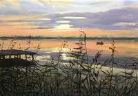 Werner Heinze, "Ufer" , ÖL auf Leinwand, 90x130 cm