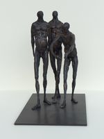 Gespräch, Bronze, Höhe 28 cm